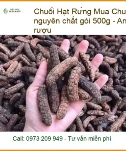 Chuối Hạt Rừng khô nguyên chất gói 500g - Địa chỉ Bán Giao nhanh TPHCM