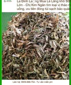 Lá Đinh Lăng khô 500g Chợ Lớn, vị thảo mộc dễ uống - Đơn vị cung cấp giao nhanh TPHCM
