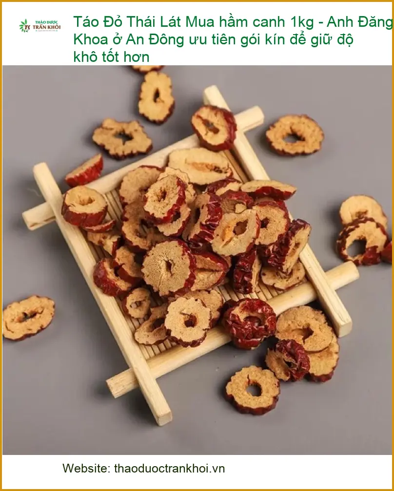 Táo Đỏ Lát hầm canh chất lượng cao - Địa chỉ Bán Sỉ lẻ Giao nhanh TPHCM