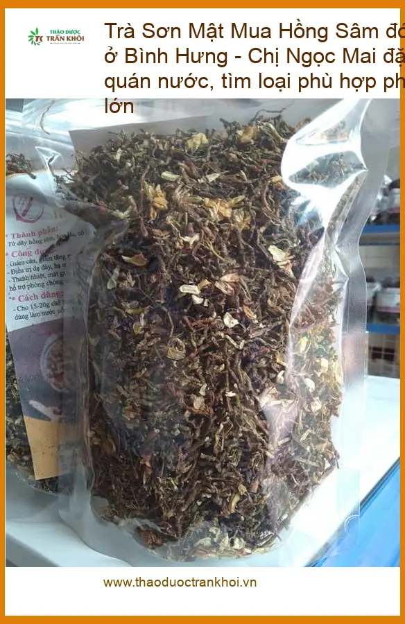 Trà Sơn Mật Hồng Sâm đóng gói sạch 1kg - Đơn vị cung cấp giao nhanh TPHCM