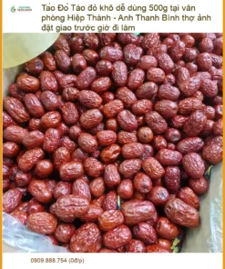 Táo đỏ khô dễ dùng 500g tại Hiệp Thành - Đơn vị bán giao nhanh TPHCM