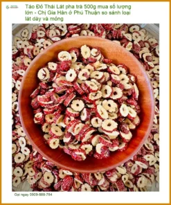 Táo Đỏ Lát pha trà 500g mua số lượng lớn - Địa chỉ Bán Giao nhanh TPHCM