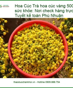 Trà hoa cúc vàng 500g sấy sạch tốt sức khỏe - Sỉ lẻ Trà hoa cúc vàng tại TPHCM
