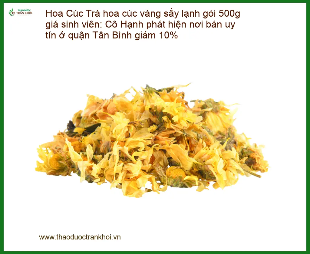 Trà hoa cúc vàng sấy lạnh gói 500g - Địa chỉ bán giao nhanh tại TPHCM