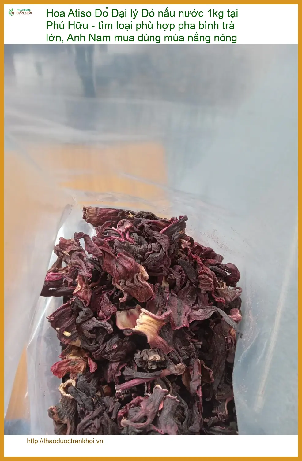 Hoa Atiso Đỏ nấu nước 1kg tại Phú Hữu - Địa chỉ Bán Giao nhanh TPHCM