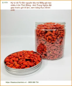 Kỷ Tử Đỏ nguyên liệu trà 500g - Đơn vị cung cấp sỉ lẻ giao nhanh tận nơi TPHCM