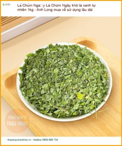 Lá Chùm Ngây khô lá xanh tự nhiên 1kg - Anh Long mua về sử dụng lâu dài - Cung cấp TPHCM