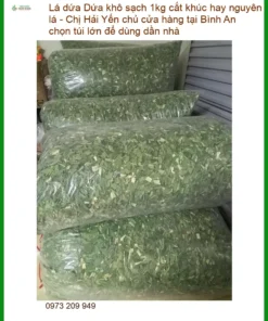 Lá Dứa khô sạch 1kg cắt khúc nguyên lá - Địa chỉ Bán Giao nhanh TPHCM