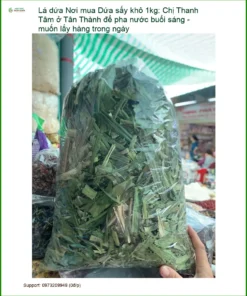 Lá Dứa sấy khô 1kg - Đơn vị cung cấp sỉ lẻ giao nhanh tại TPHCM