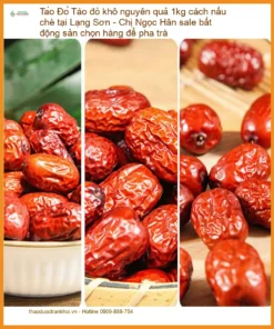 Táo đỏ khô nguyên quả 1kg Lạng Sơn - Địa chỉ bán giao nhanh TPHCM