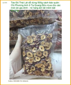 Táo Đỏ Lát dễ dùng 500g cho món ăn gia đình - Địa chỉ Bán Giao nhanh TPHCM
