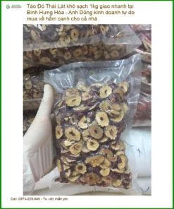 Táo Đỏ Lát khô sạch 1kg giao nhanh tại Bình Hưng Hòa - Đơn vị Bán Có sẵn