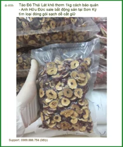 Táo Đỏ Lát khô thơm 1kg cách bảo quản - Đơn vị Bán Giao nhanh TPHCM