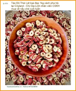 Táo Đỏ Lát loại đẹp 1kg cách pha trà tại Cityland - Sỉ lẻ giao nhanh TPHCM