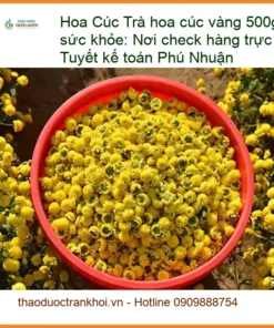 Trà hoa cúc vàng 500g sấy sạch tốt sức khỏe - Địa chỉ bán giao nhanh