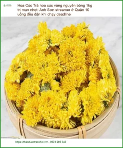 Trà hoa cúc vàng nguyên bông 1kg trị mụn nhọt - Bán sỉ lẻ giao nhanh TPHCM
